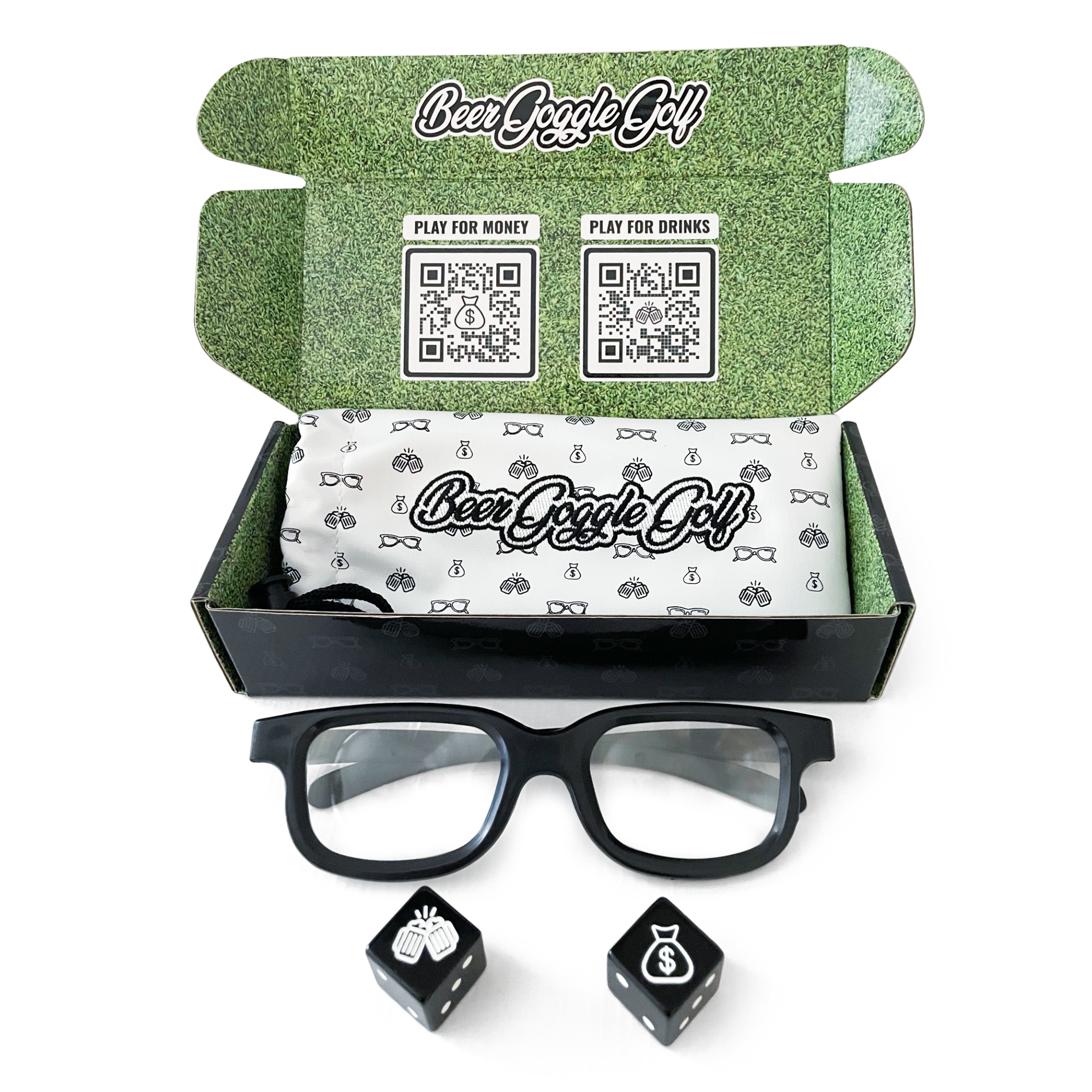 beer goggle glasses Funny Golf Gift Drinking and Betting Game